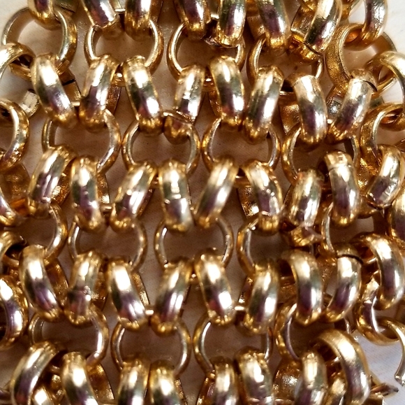 Mandee Gold Tone Large Dangle Drop Earrings - Picture 3 of 6